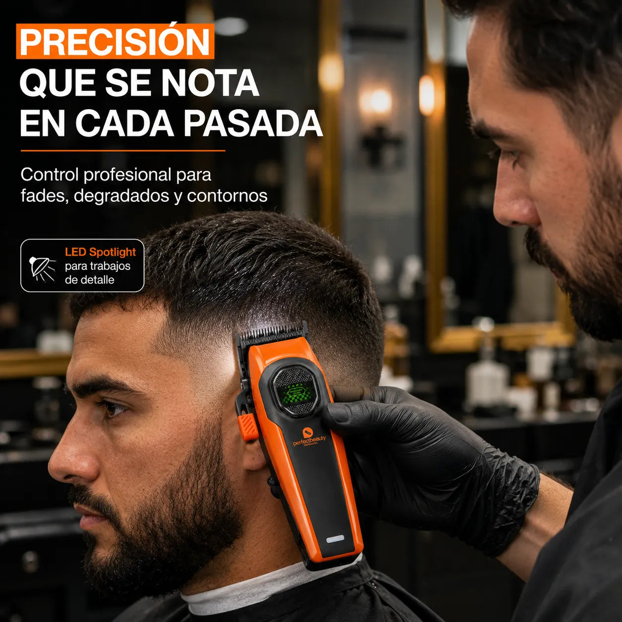 Perfect Beauty – Máquina de corte profesional Orbis Beam Brushless 8.000 rpm