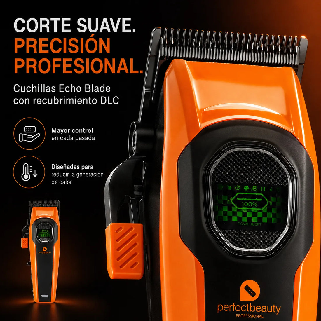 Perfect Beauty – Máquina de corte profesional Orbis Beam Brushless 8.000 rpm