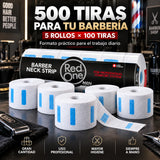 RedOne – Tiras de Cuello para Barbería Ajustables 5 Rollos