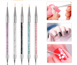 Pincel acrílico para  uñas, arte y decoración de uñas 5 und, diferentes tamaños