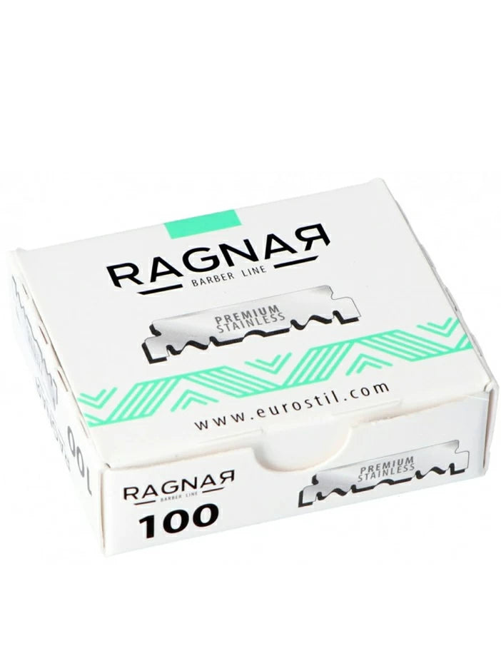 Ragnar – Cuchillas de Afeitar para Barbería de Media Hoja 100 uds