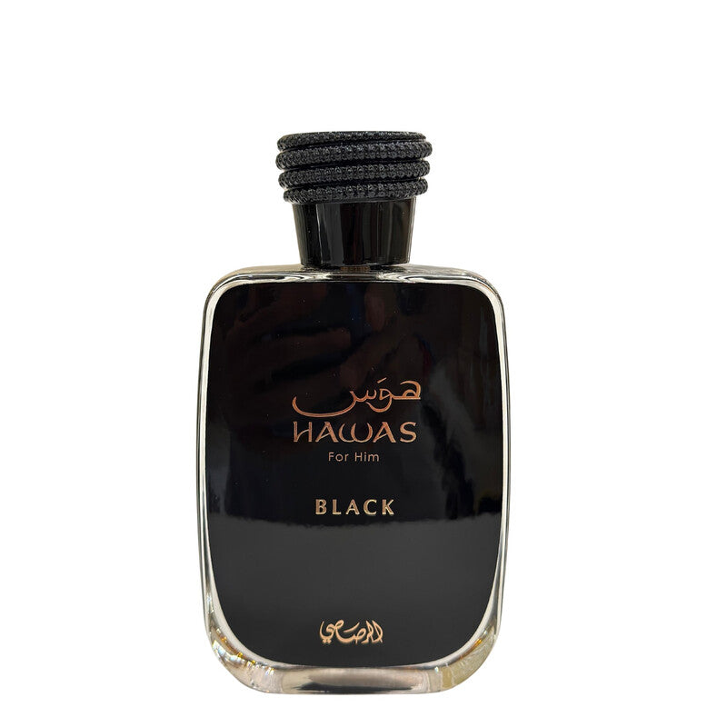 Rasasi – Perfume Masculino Amaderado Cítrico Hawas Black 100 ml