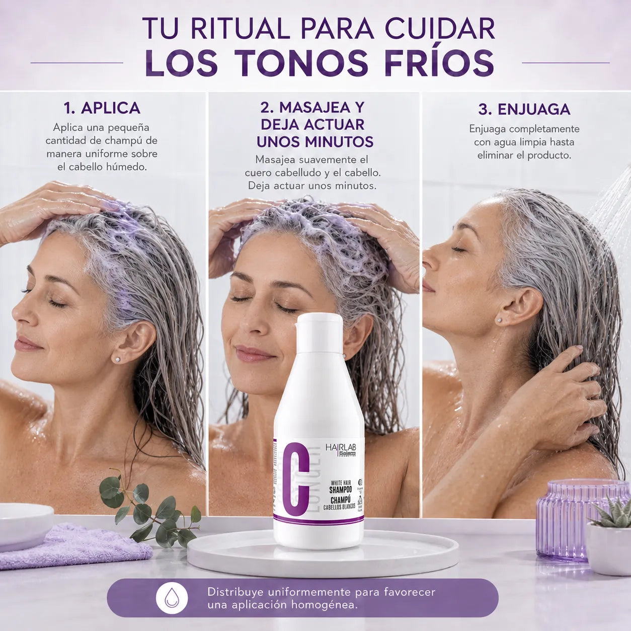 Salerm – Champú para Canas y Cabellos Rubios 300 ml