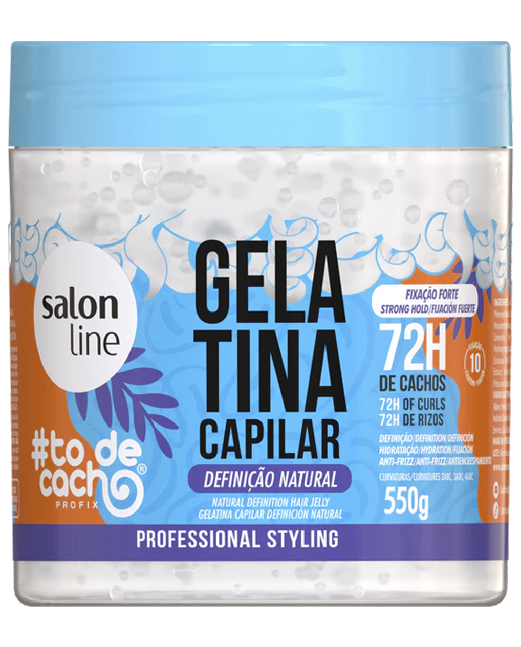 Salon Line – Gelatina para Rizos de Fijación Fuerte 72h 550 g