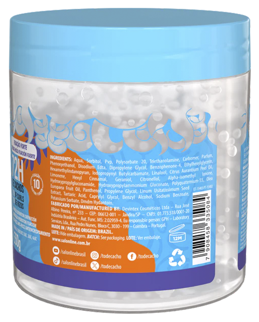 Salon Line – Gelatina para Rizos de Fijación Fuerte 72h 550 g