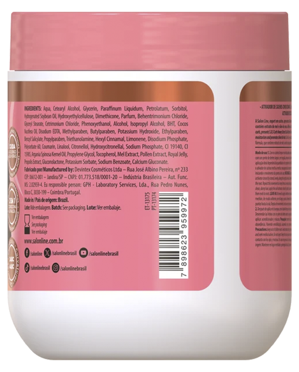 Salon Line – Activador de Rizos para Cabello Rizado y Afro 500 g