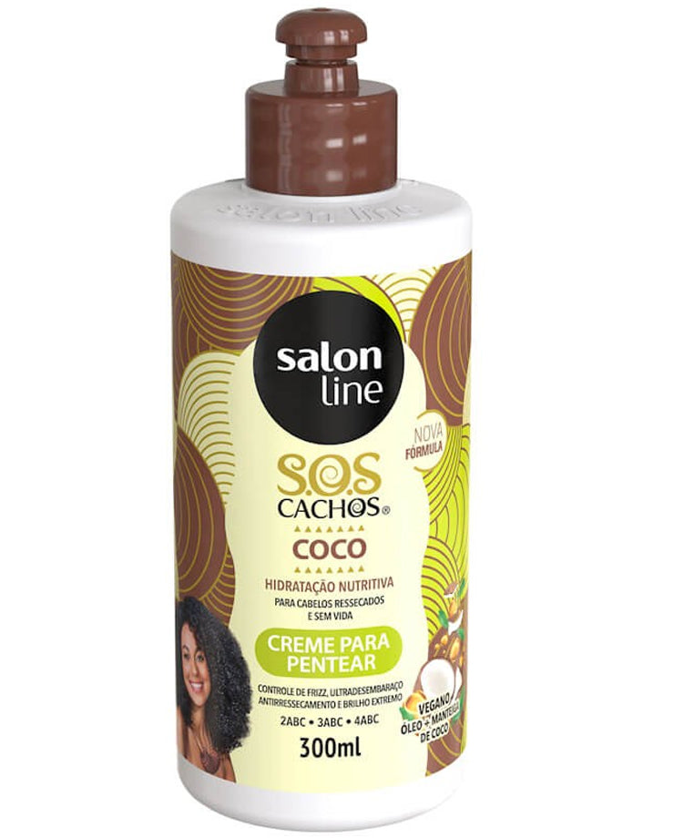 Salon Line – Crema para Peinar Cabello Rizado con Coco 300 ml