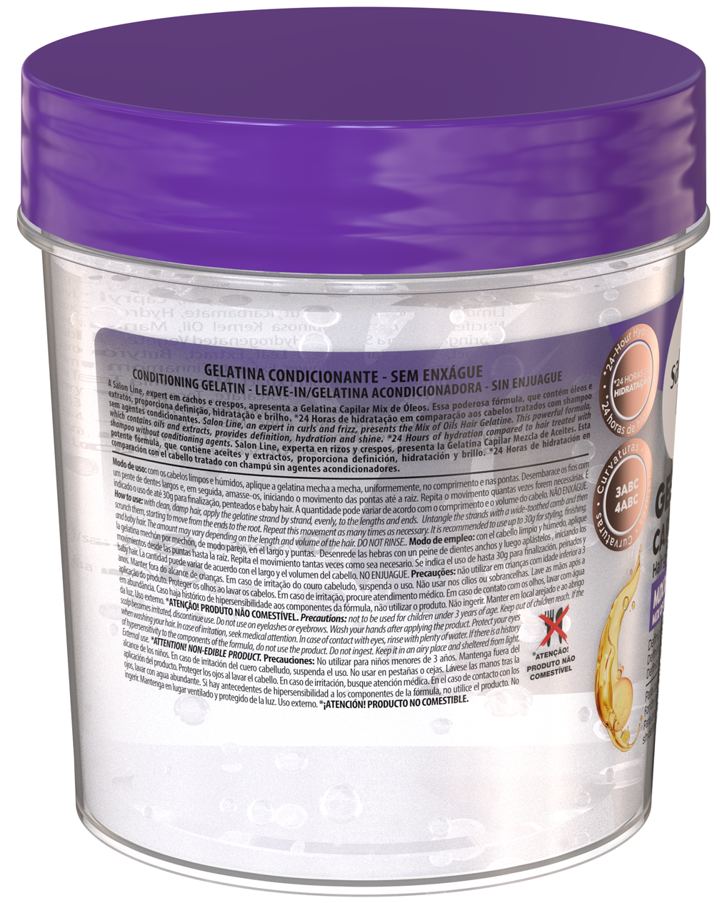 Salon Line – Gelatina para Cabello Rizado con Definición y Control del Frizz 400 g