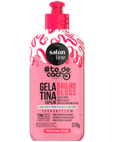 Salon Line – Gelatina capilar para rizos con brillo y fijación fuerte 310 g