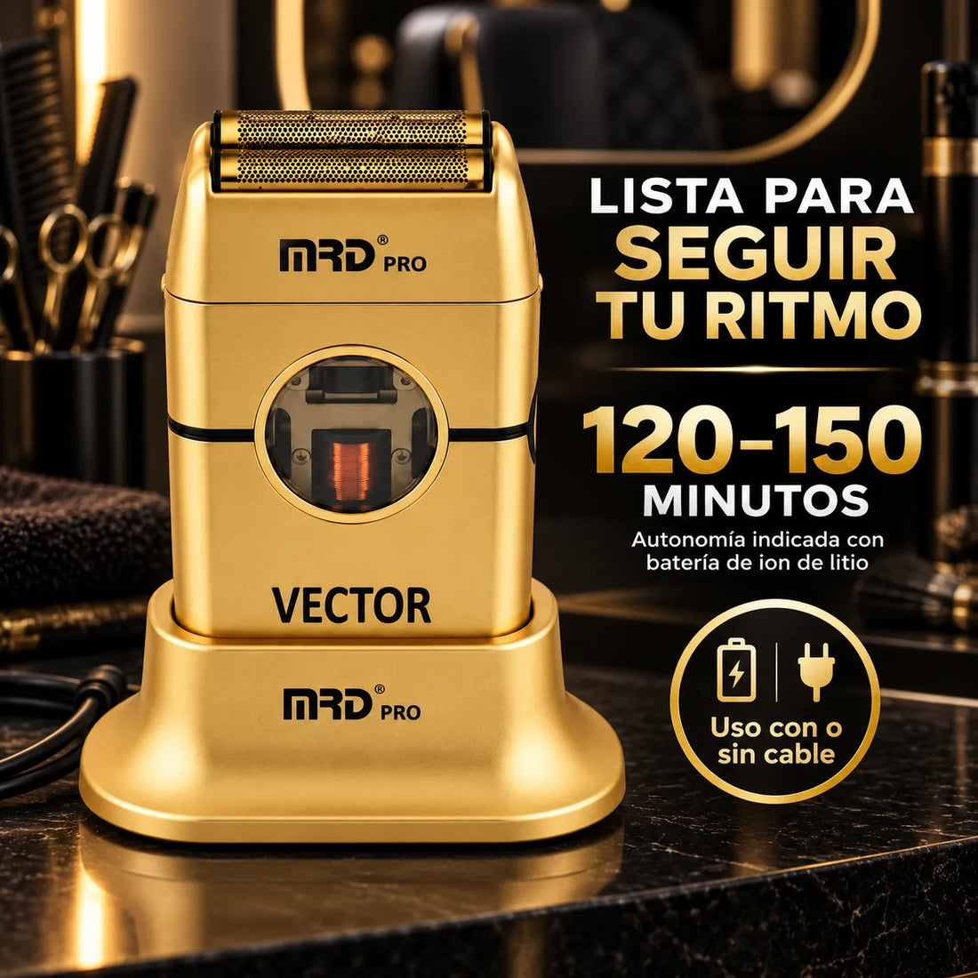 MRD PRO – Shaver Profesional para Rasurado Apurado y Acabados 1 Unidad