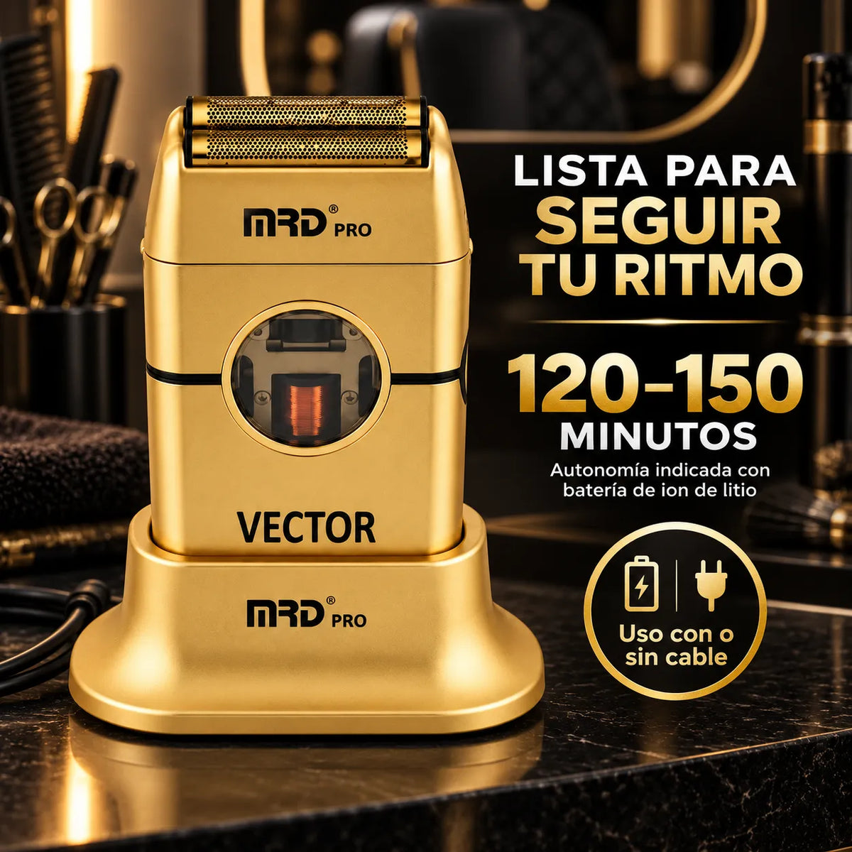 MRD PRO – Shaver Profesional para Rasurado Apurado y Acabados 1 Unidad