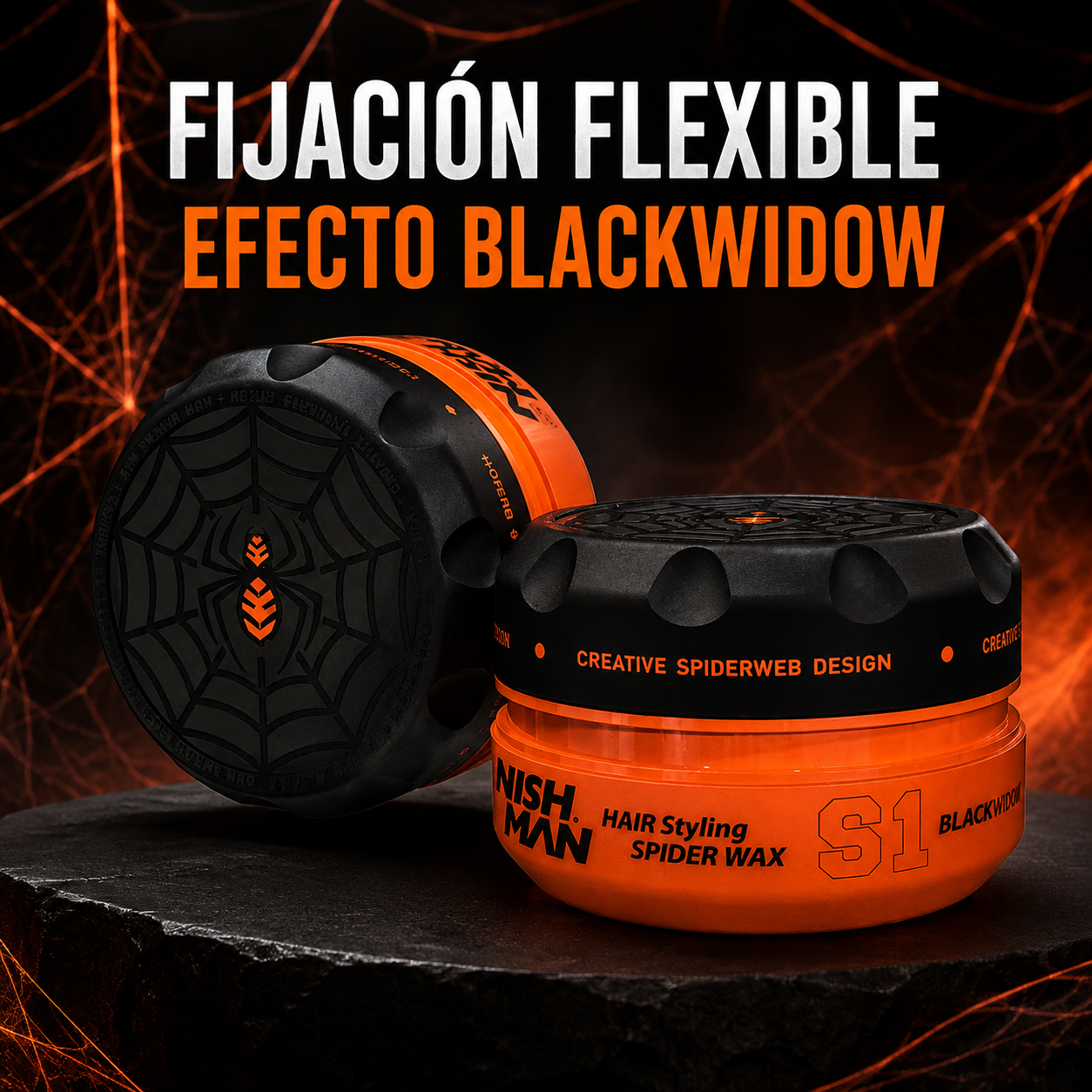 Nishman – Cera capilar efecto spider Blackwidow 150 ml - imagen publicitaria