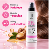 UFAES Serum Flash 7 en 1 – Sérum Capilar Reparador Total Sin Aclarado 150 ml