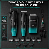VGR – Kit de barbería 3 en 1 inalámbrico para hombre 640 S3, verde
